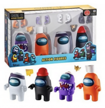 Among Us Pack de 4 Figuras Crewmates 12 cm
