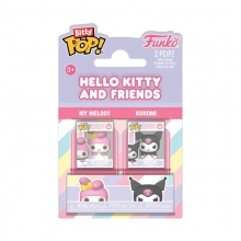 Hello Kitty Pack de 2 Bitty POP! Vinyl Figuras My Melody&Kuromi 2 cm