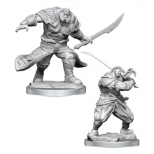 Magic the Gathering Miniaturas sin pintar Zurgo Helmsmasher & Unyielding Krumar