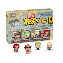 One Piece Pack de 4 Figuras Bitty POP! Vinyl Luffy 2,5 cm