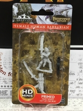 Pathfinder Battles Deep Cuts Unpainted Miniatures - Female Human Barbarian