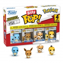 Pokmon Pack de 4 Figuras Bitty POP! Vinyl Series 4 2 cm