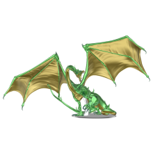 D&D ICONS OF THE REALMS: ADULT EMERALD DRAGON