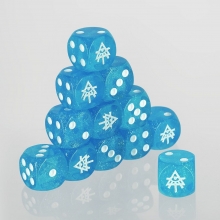 Dados azul glitter para jugar Aeldari