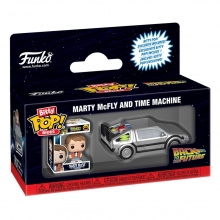 Regreso al futuro Bitty POP! Rides Vinyl Figura Marty McFly and Time Machine