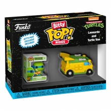 Tortugas Ninja POP! Rides Vinyl Figura Leonardo w/Van 2,5 cm