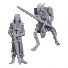 D&D Nolzurs Marvelous Miniatures Pack de 2 Miniaturas sin pintar 50th Anniversary Skeleton Knights