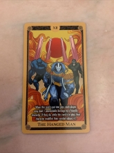 The Hanged Man X of Swords Marvel Heroclix Tarot Card