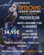 Presentacin Riftbound (Martes 04/11, 17:30 h.)