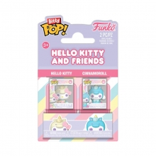 Hello Kitty Pack de 2 Figuras Bitty POP! Vinyl HK & Cinnamonroll 2,5 cm