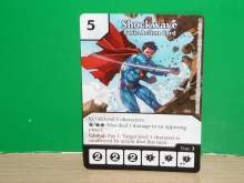 DICE MASTERS DC Basic Action Card - Shockwave (only card)