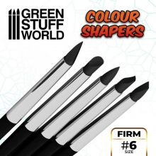 Pinceles Silicona - Tamao 6 - NEGRO FIRM
