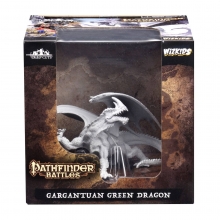 Pathfinder Battles Deep Cuts Miniaturas sin pintar Gargantuan Green Dragon